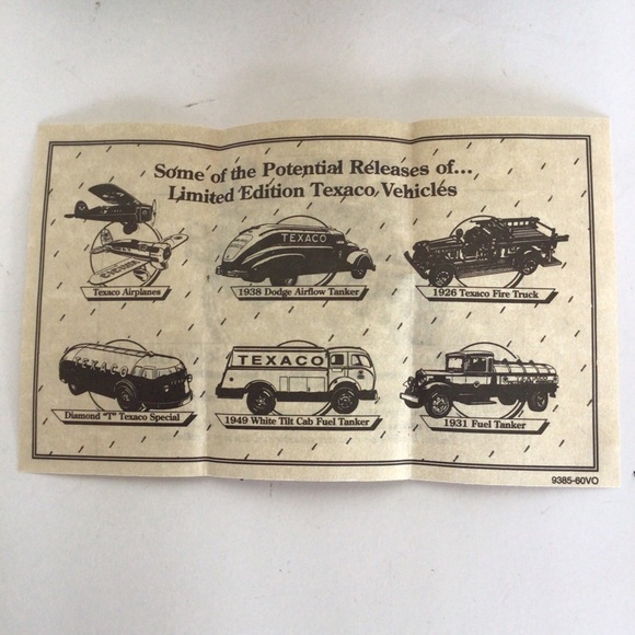 VINTAGE ERTL TEXACO FUEL TRUCK COIN BANK NWT - Picture 15 of 16